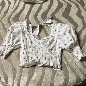 Forever 21 floral crop top